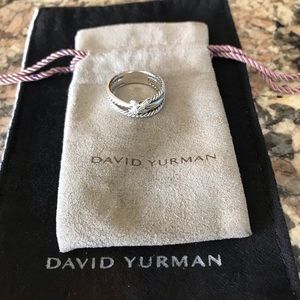 David Yurman X Collection Ring with diamonds